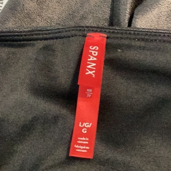 Spanx Faux Leather Leggings Black Size L Style 2437 - Picture 5 of 7